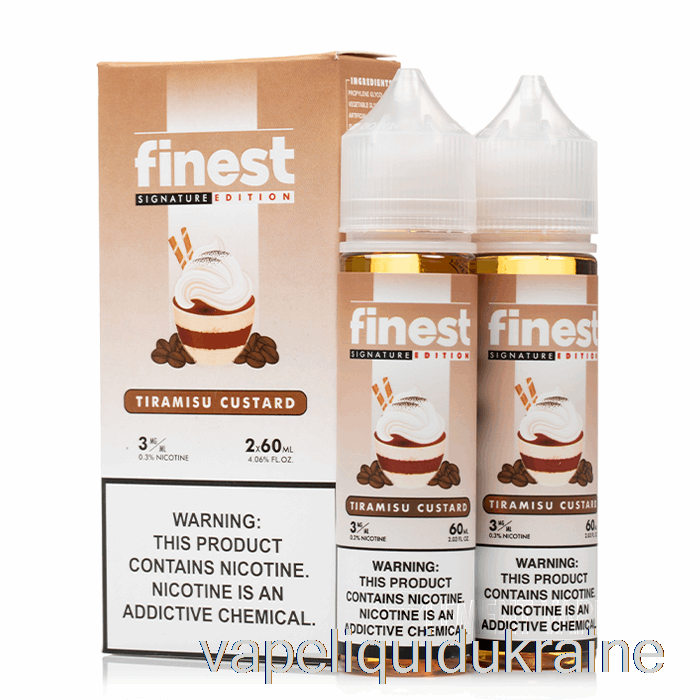 Vape Ukraine Tiramisu Custard - The Finest Signature Edition - 120mL 0mg